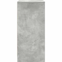 vidaXL Zapatero gris hormigón 57x34x76 cm madera industrial Gris hormig&oacute;n Best