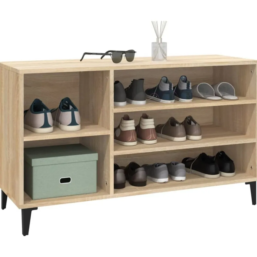 vidaXL Productos Del Hogar-Zapatero madera contrachapada 102x36x60 cm