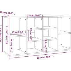 vidaXL Productos Del Hogar-Zapatero madera contrachapada 103x30x55cm
