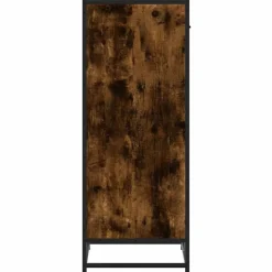 vidaXL Zapatero madera contrachapada 48x38x97,5 cm Roble ahumado Online