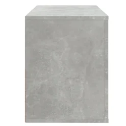 vidaXL Productos Del Hogar-Zapatero madera contrachapada gris hormigón 80x35x45 cm