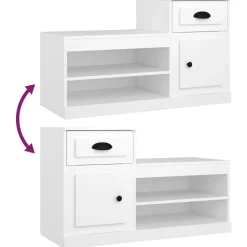 vidaXL Productos Del Hogar-Zapatero madera contrachapada 100x42x60 cm