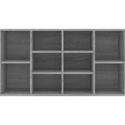 vidaXL Zapatero madera contrachapada 103x30x55 cm Gris sonoma Clearance