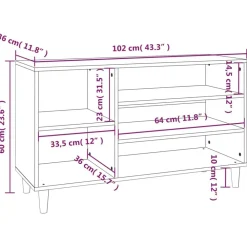 vidaXL Productos Del Hogar-Zapatero madera contrachapada 102x36x60 cm