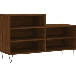 vidaXL Zapatero madera contrachapada roble marrón 102x36x60 cm Marr&oacute;n roble Discount