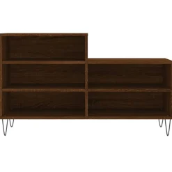 vidaXL Zapatero madera contrachapada roble marrón 102x36x60 cm Marr&oacute;n roble Discount
