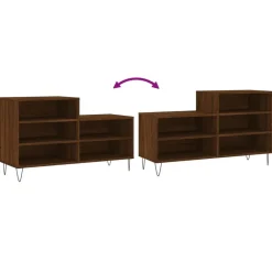 vidaXL Zapatero madera contrachapada roble marrón 102x36x60 cm Marr&oacute;n roble Discount