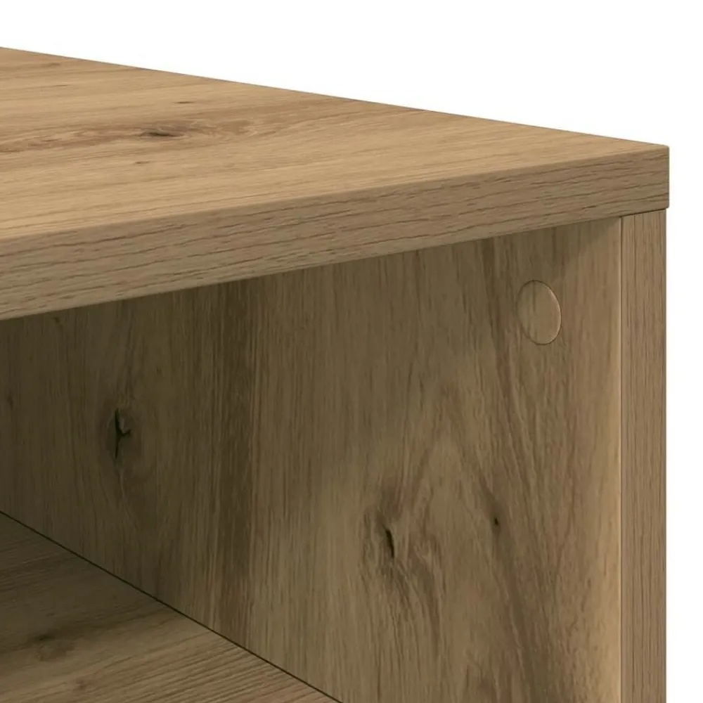 vidaXL Zapatero madera contrachapada Roble artisan New