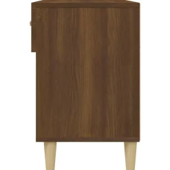 vidaXL Productos Del Hogar-Zapatero madera contrachapada marrón roble 102x35x55 cm