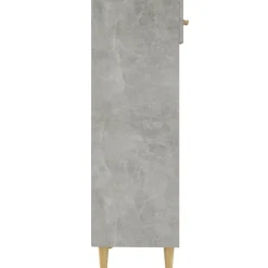 vidaXL Zapatero madera contrachapada gris hormigón 30x35x105 cm Gris hormigón