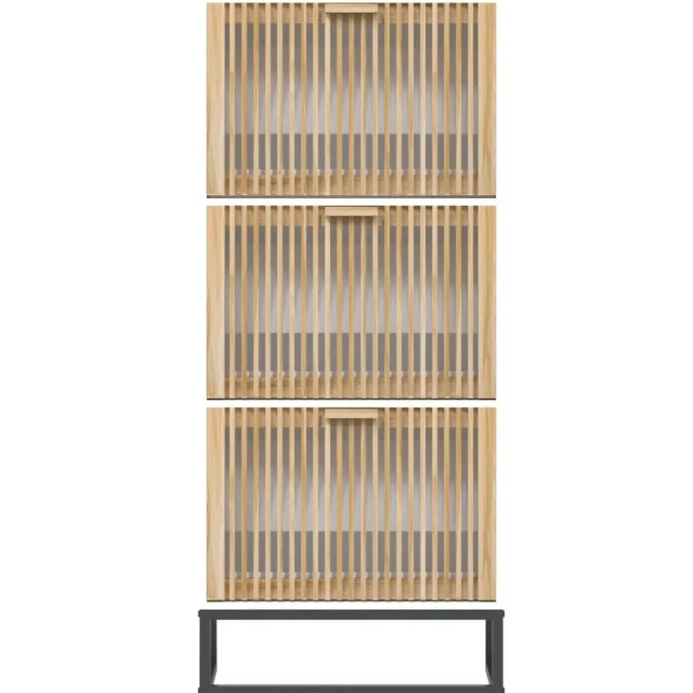 vidaXL Productos Del Hogar-Zapatero madera contrachapada 52x25x120 cm