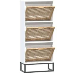 vidaXL Productos Del Hogar-Zapatero madera contrachapada 52x25x120 cm