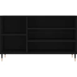 vidaXL Zapatero madera contrachapada 102x36x60 cm Negro