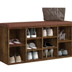 vidaXL Bancos-Zapatero madera contrachapada 103x30x48 cm