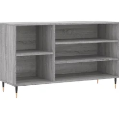 vidaXL Zapatero madera contrachapada 102x36x60 cm Gris sonoma Online