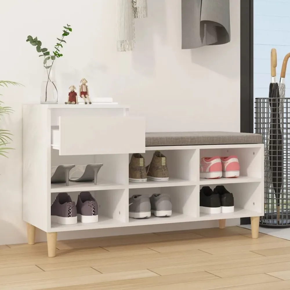 vidaXL Productos Del Hogar-Zapatero madera contrachapada 102x36x60 cm