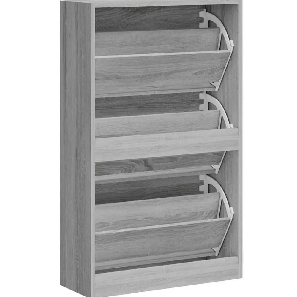 vidaXL Productos Del Hogar-Zapatero madera contrachapada 63x24x103 cm