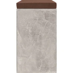 vidaXL Zapatero madera contrachapada gris hormigón 103x30x48 cm Gris hormig&oacute;n Clearance