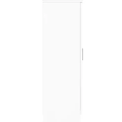 vidaXL Productos Del Hogar-Zapatero madera contrachapada blanco brillo 55x35x108 cm
