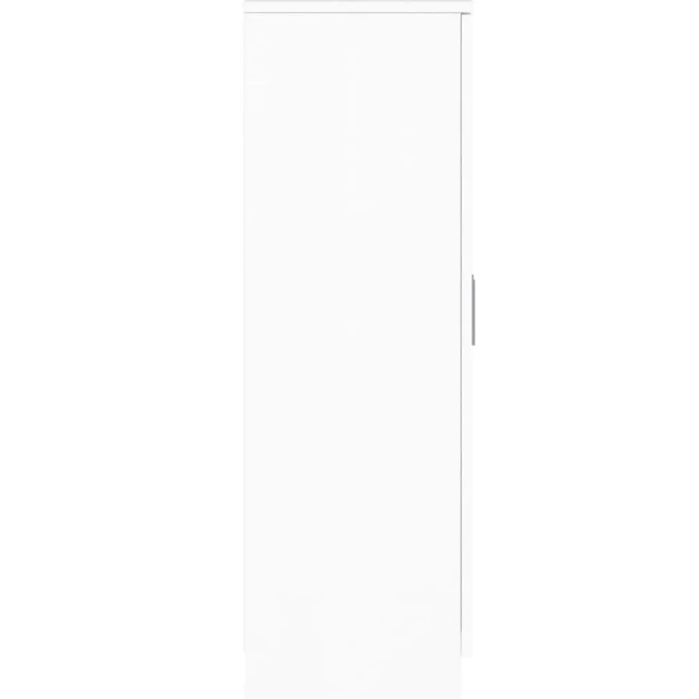 vidaXL Productos Del Hogar-Zapatero madera contrachapada blanco brillo 55x35x108 cm