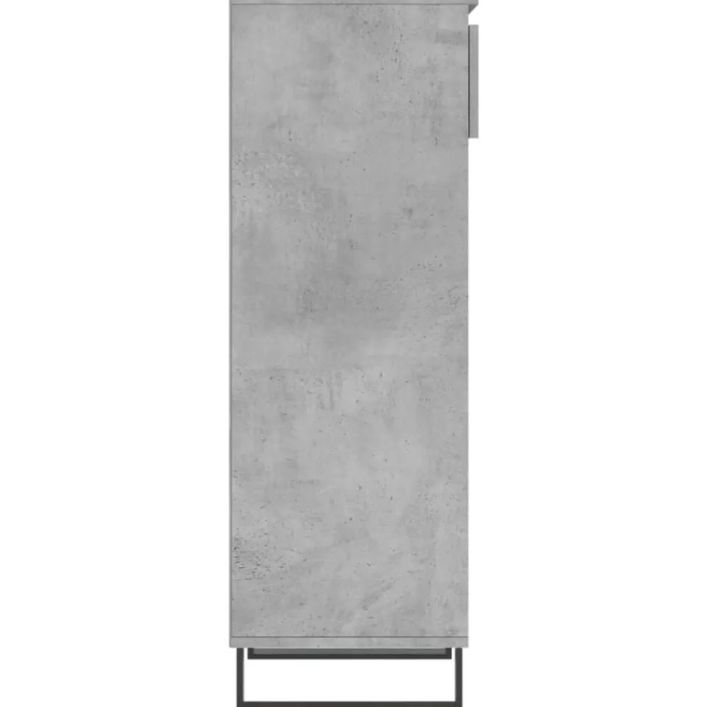 vidaXL Zapatero madera contrachapada gris hormigón 40x36x105 cm Gris hormigón