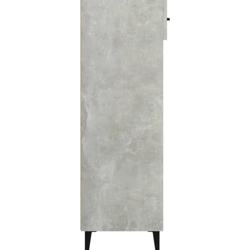 vidaXL Zapatero madera contrachapada gris hormigón 60x35x105 cm Gris hormigón Sale