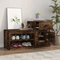 vidaXL Productos Del Hogar-Zapatero madera contrachapada 100x42x60 cm