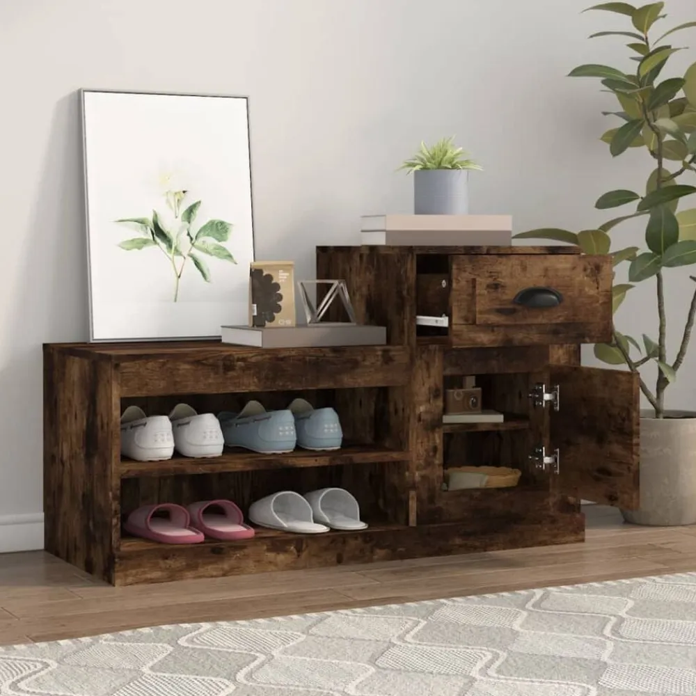 vidaXL Productos Del Hogar-Zapatero madera contrachapada 100x42x60 cm