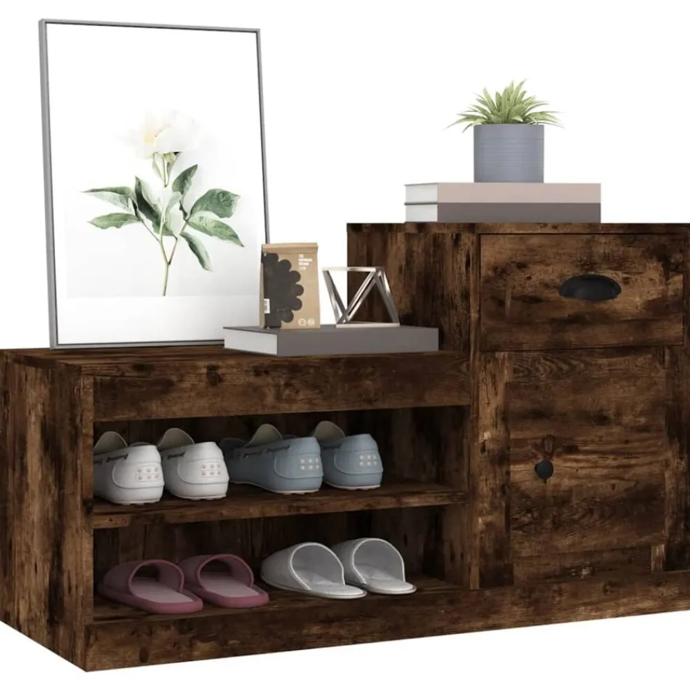 vidaXL Productos Del Hogar-Zapatero madera contrachapada 100x42x60 cm