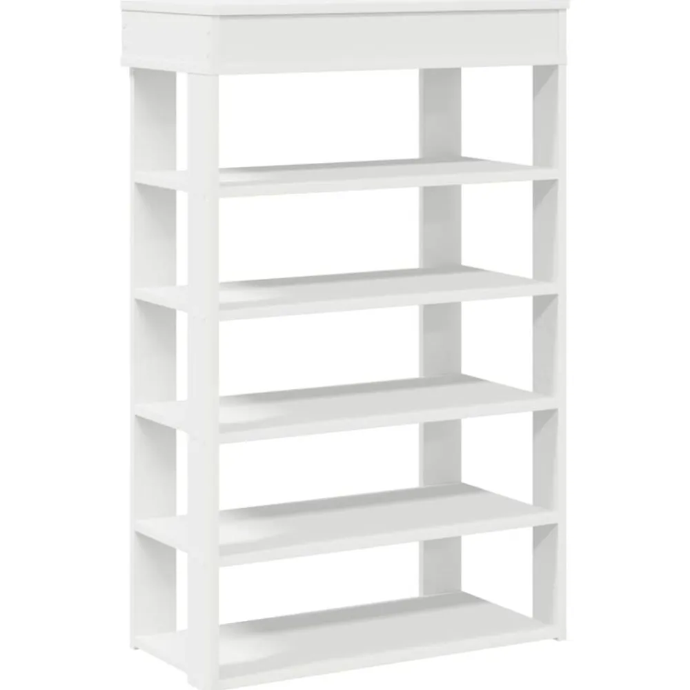 vidaXL Zapatero madera contrachapada 60x30x98 cm Blanco Online