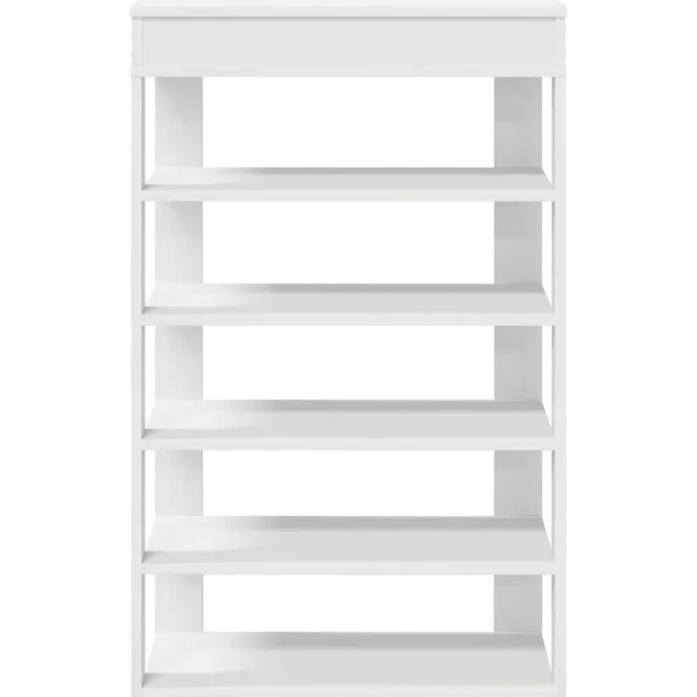 vidaXL Zapatero madera contrachapada 60x30x98 cm Blanco Online