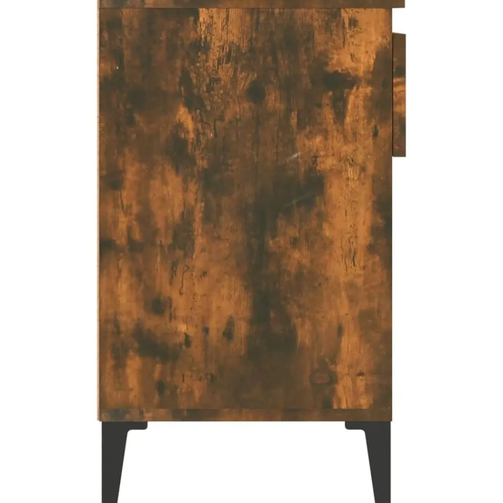 vidaXL Zapatero madera contrachapada 102x36x60 cm Roble ahumado Outlet