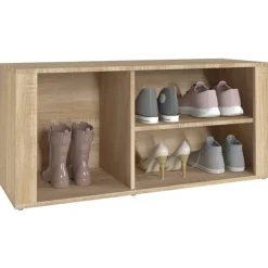 vidaXL Zapatero madera contrachapada 100x35x45 cm Roble Sonoma Online