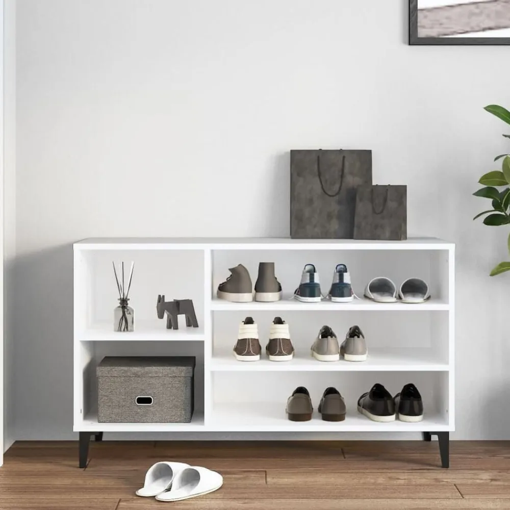 vidaXL Productos Del Hogar-Zapatero madera contrachapada 102x36x60 cm
