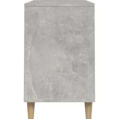vidaXL Productos Del Hogar-Zapatero madera contrachapada gris hormigón 102x36x60 cm