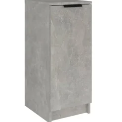 vidaXL Productos Del Hogar-Zapatero madera contrachapada gris hormigón 30x35x70 cm