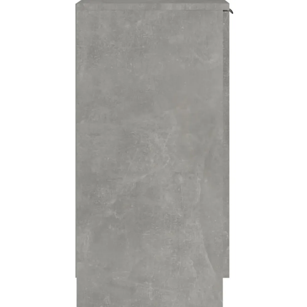vidaXL Productos Del Hogar-Zapatero madera contrachapada gris hormigón 30x35x70 cm