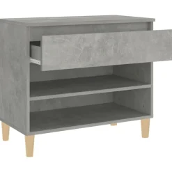 vidaXL Zapatero madera contrachapada gris hormigón 70x36x60 cm Gris hormig&oacute;n Discount