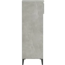 vidaXL Zapatero madera contrachapada gris hormigón 40x36x105 cm Gris hormig&oacute;n Best