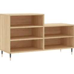 vidaXL Zapatero madera contrachapada 102x36x60 cm Roble Sonoma Hot