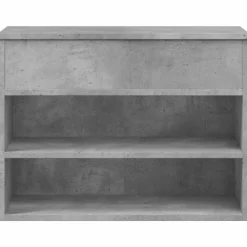 vidaXL Zapatero madera contrachapada gris hormigón 60x30x45 cm Gris hormig&oacute;n Clearance