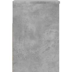 vidaXL Zapatero madera contrachapada gris hormigón 60x30x45 cm Gris hormig&oacute;n Clearance