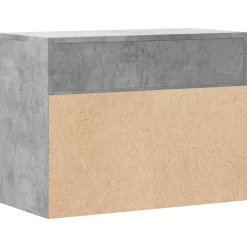 vidaXL Zapatero madera contrachapada gris hormigón 60x30x45 cm Gris hormig&oacute;n Clearance