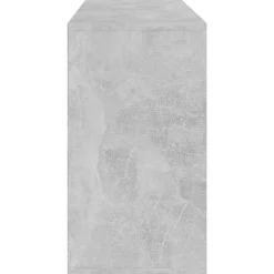 vidaXL Productos Del Hogar-Zapatero madera contrachapada gris hormigón 103x30x55cm