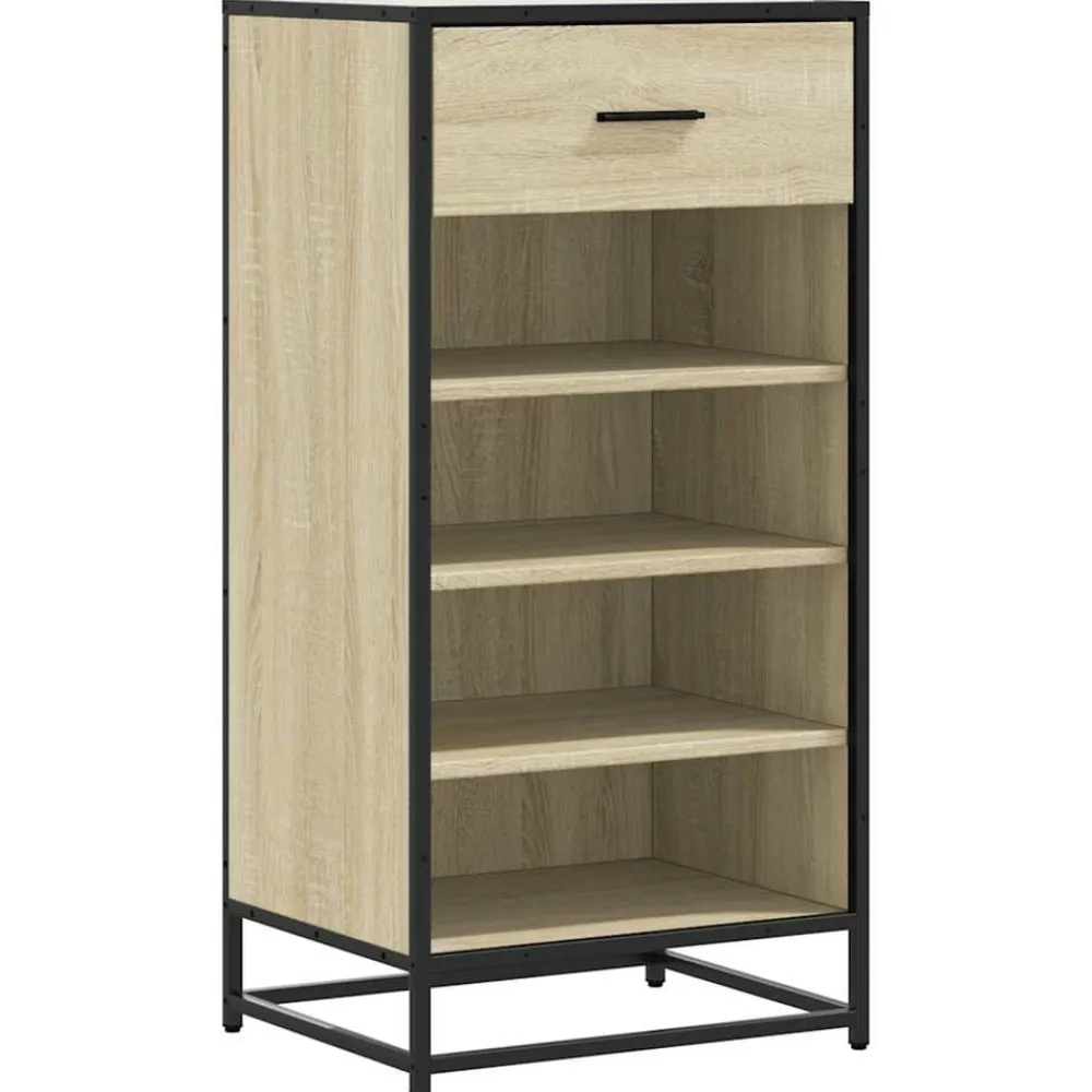 vidaXL Productos Del Hogar-Zapatero madera contrachapada 48x38x97,5 cm