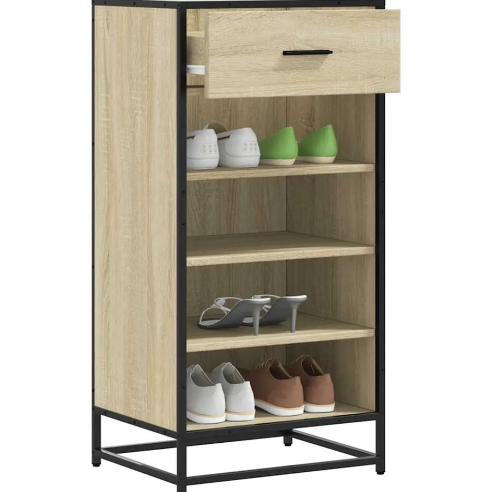 vidaXL Productos Del Hogar-Zapatero madera contrachapada 48x38x97,5 cm