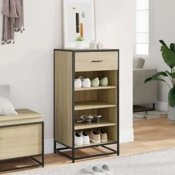vidaXL Productos Del Hogar-Zapatero madera contrachapada 48x38x97,5 cm