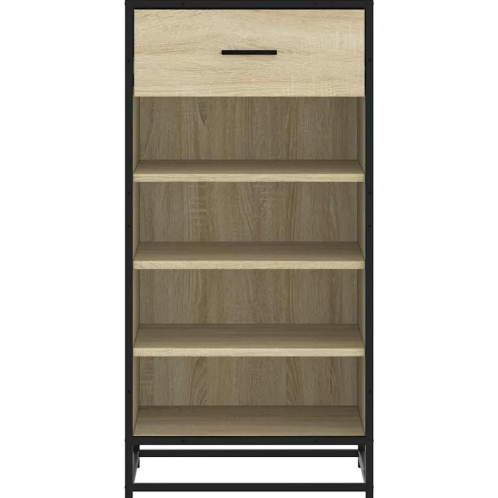 vidaXL Productos Del Hogar-Zapatero madera contrachapada 48x38x97,5 cm