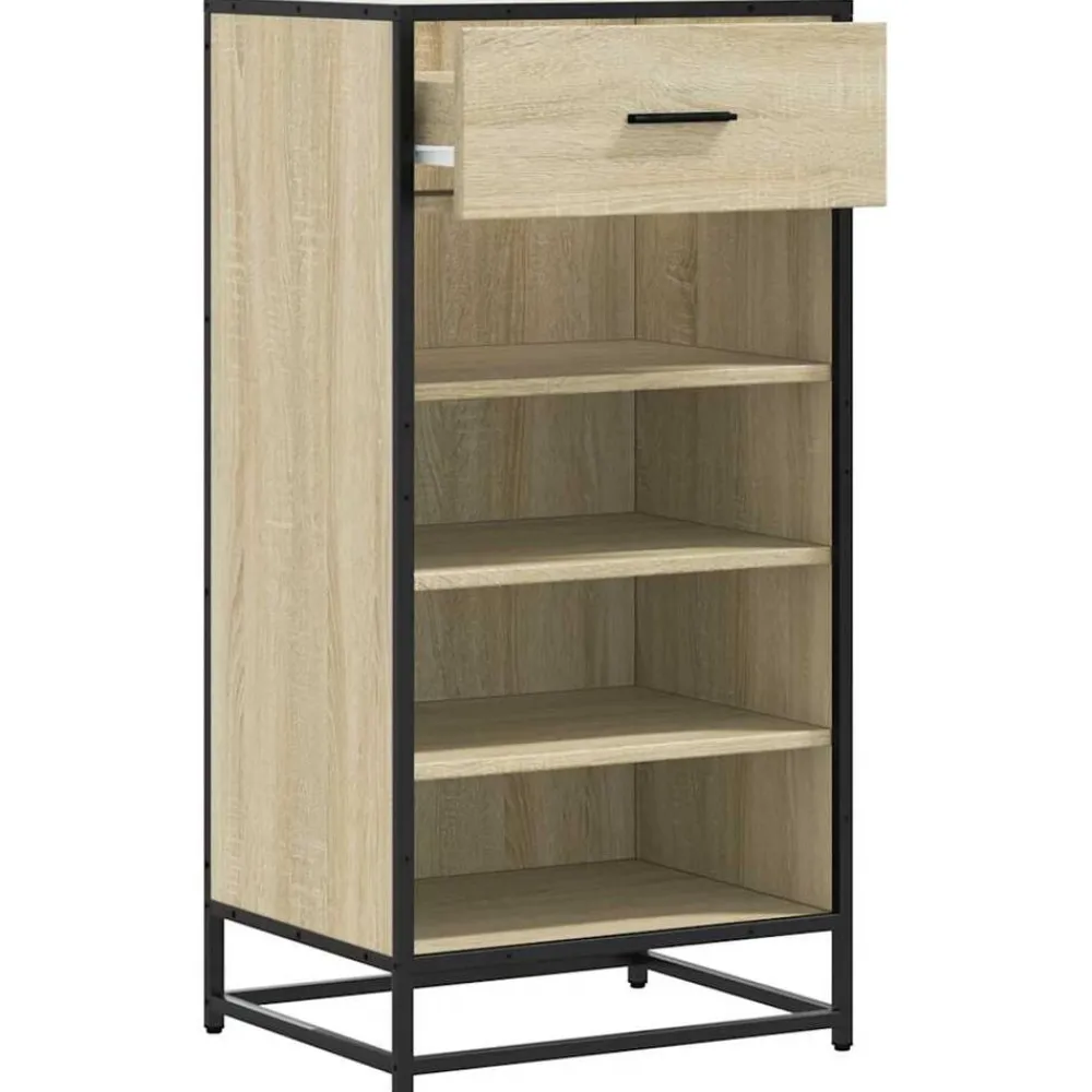 vidaXL Productos Del Hogar-Zapatero madera contrachapada 48x38x97,5 cm