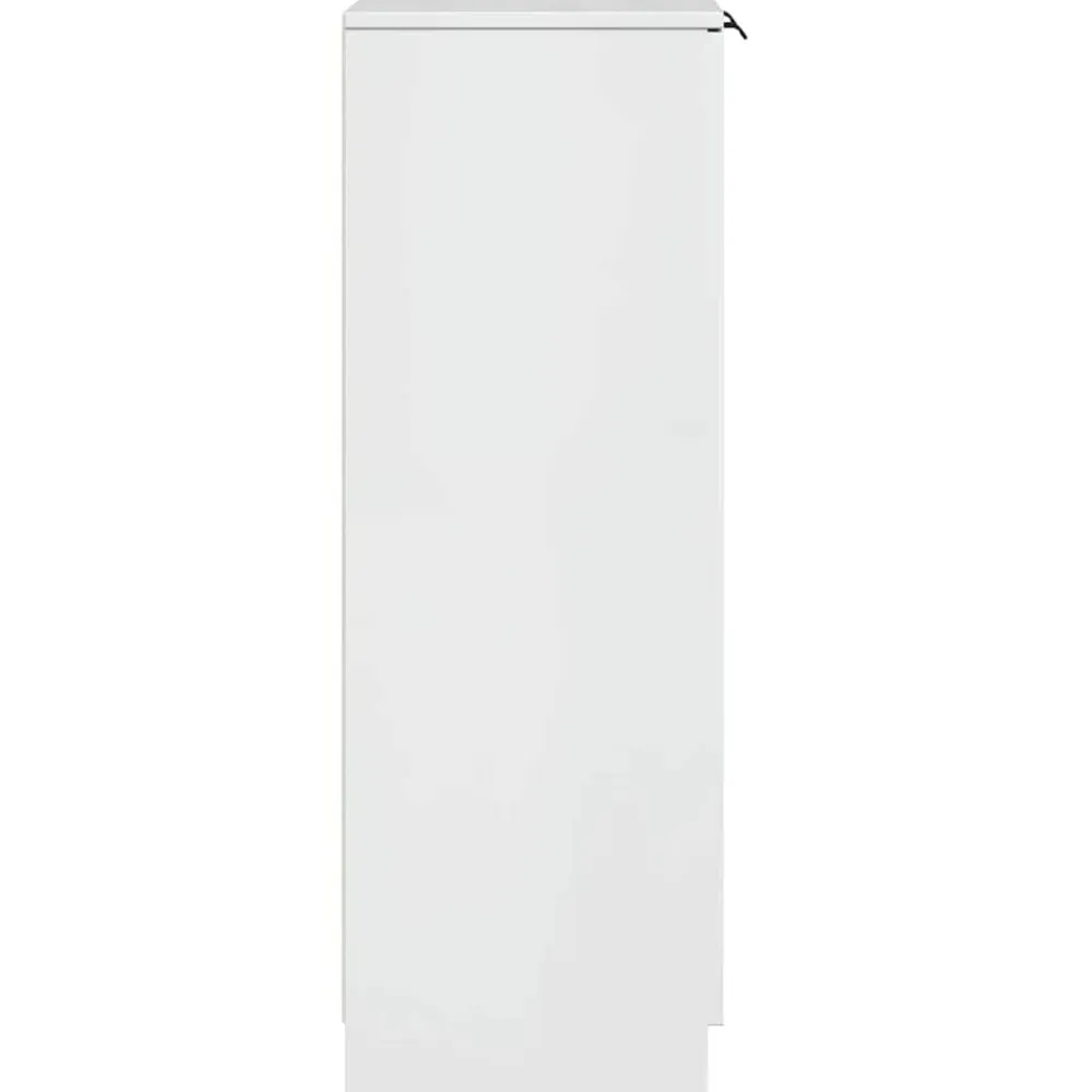 vidaXL Zapatero madera contrachapada blanco brillo 59x35x100,5 cm Blanco brillante Hot